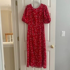 Puff Sleeve Floral Dress